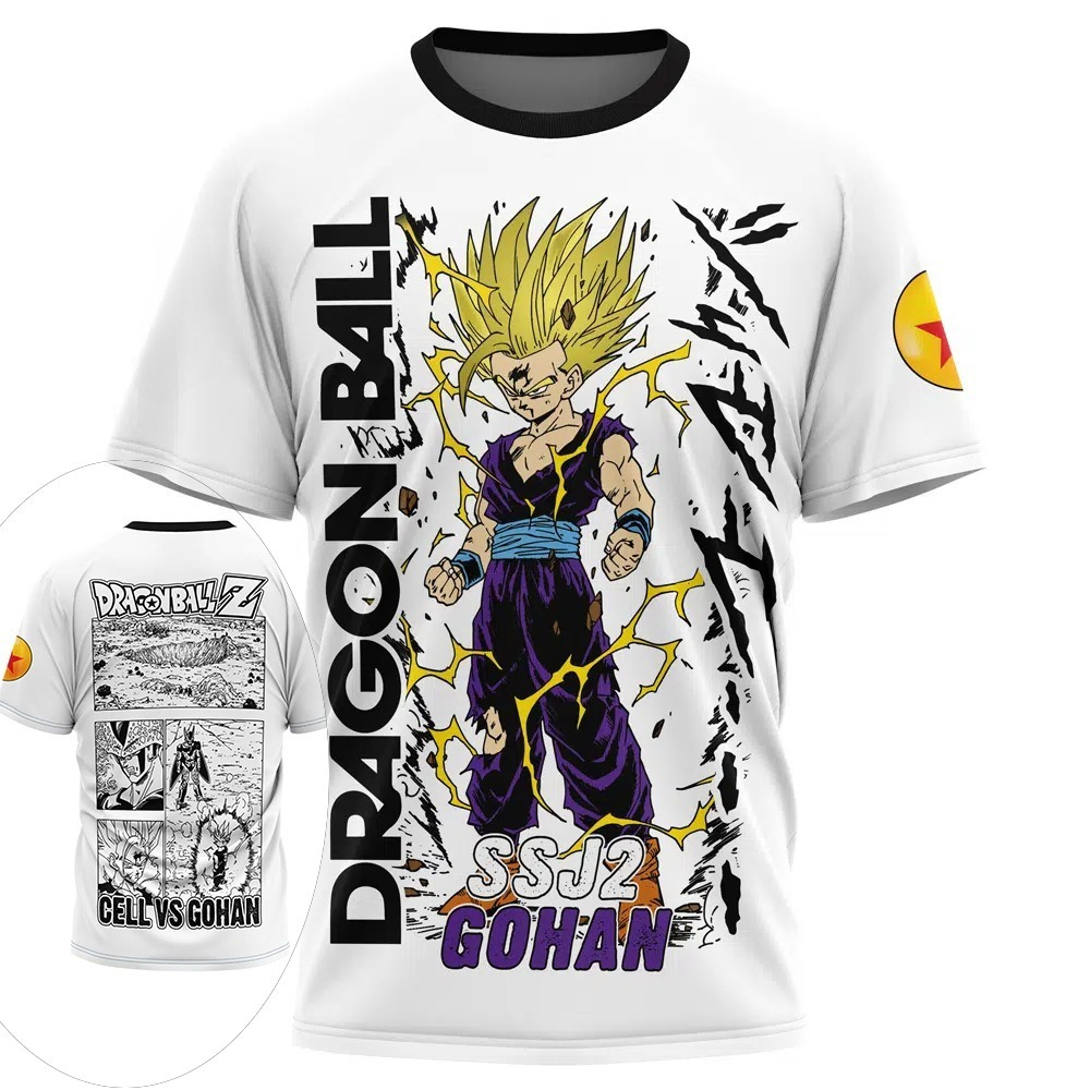 Men Accessories Unique - 2026 Yeni Dragon Ball Gohan Tişörtü