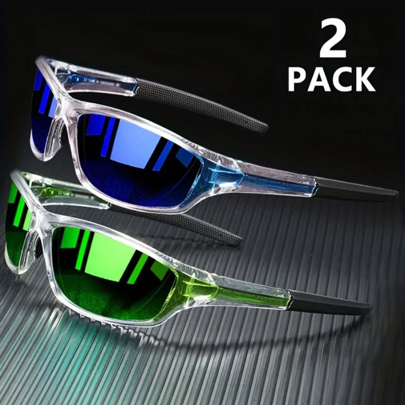 Sunglasses Polarized Men - 1/2 adet spor güneş gözlüğü erkekler