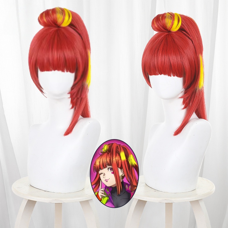 Men'S Yellow Accessories - Anime Gnosia SQ Cosplay Peruk Parlak