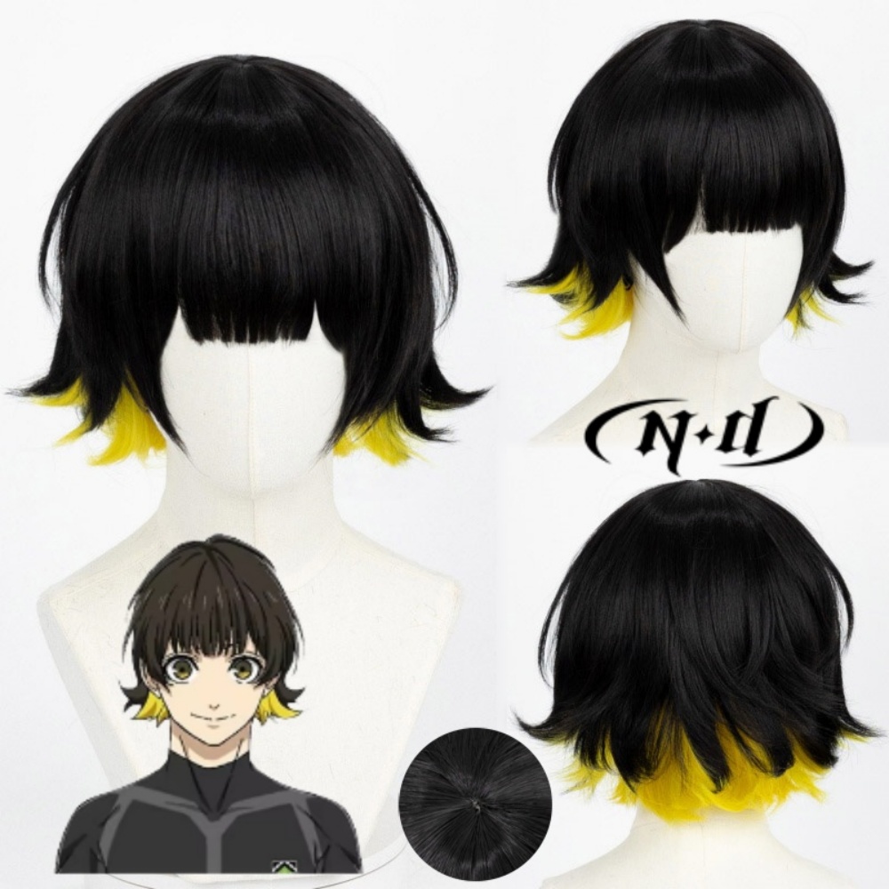 Men'S Yellow Accessories - ND Cosplay Peruk MAVİ Anime LOCK