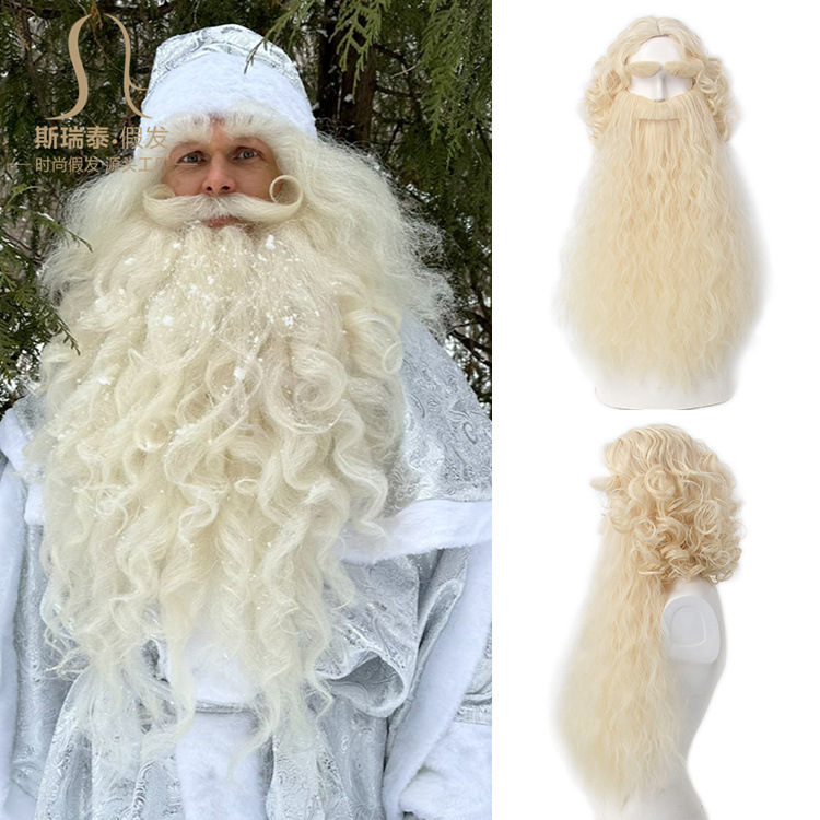 Men Accessories Style - Noel Noel Baba Saç Peruk +