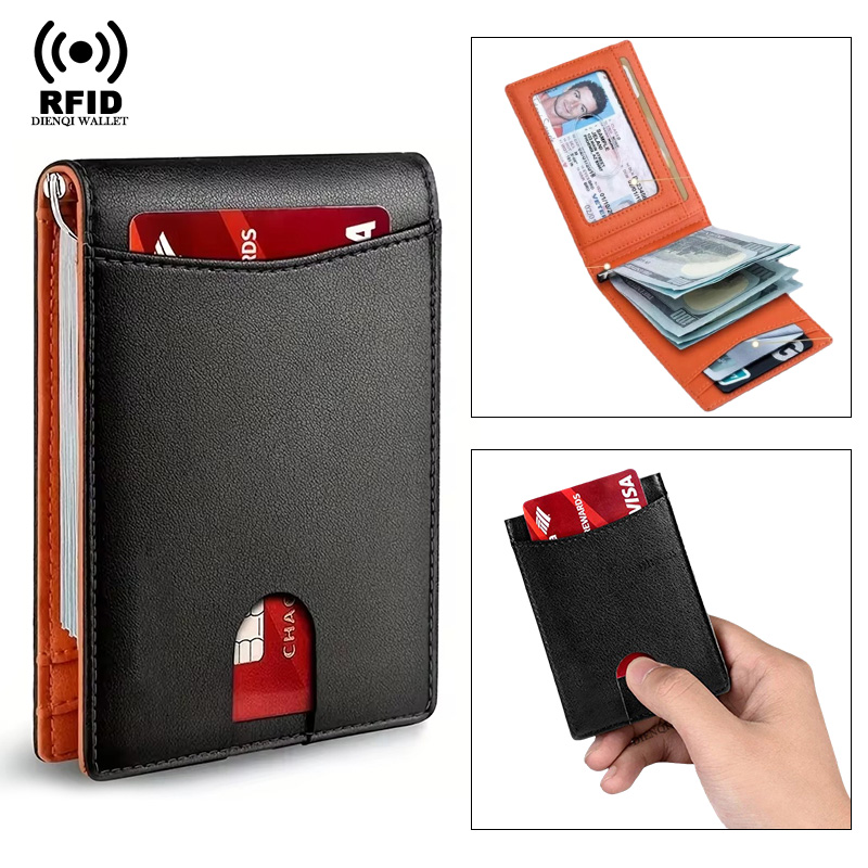Money Clip Slim - Kartvizit sahipleri Kredi Kartı Tutucu Deri