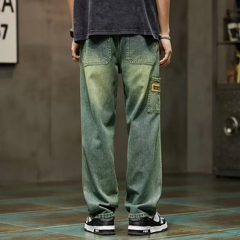 Men'S Accessories For Jeans - Kore Moda Vintage Kot Erkekler dökümlü