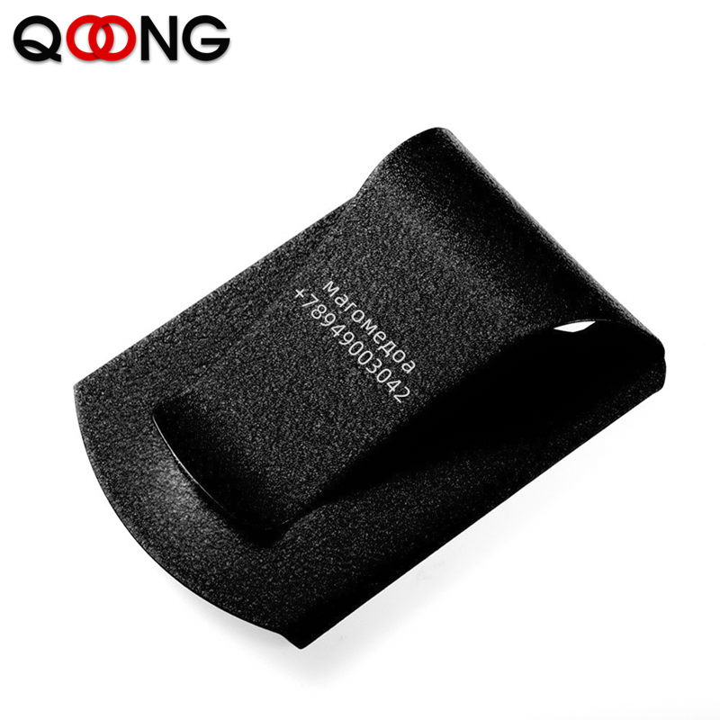 Money Clip Slim - QOONG Özel Yazı Paslanmaz Çelik 3