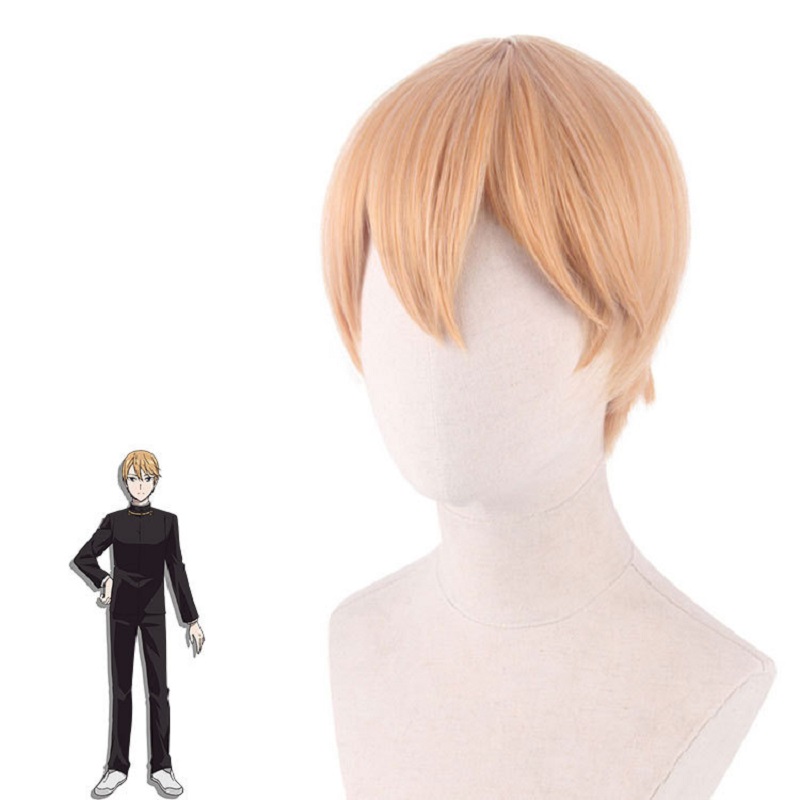 Men'S Yellow Accessories - Shirogane Miyuki cosplay peruk Anime Kaguya