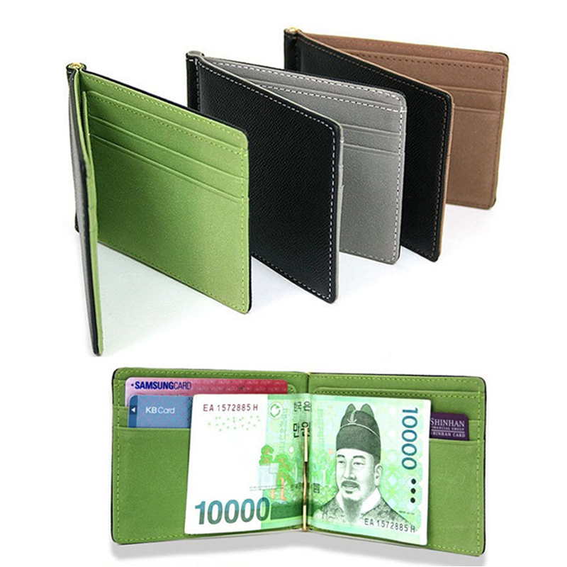 Money Clip Slim - Ince erkek deri para klipleri cüzdan