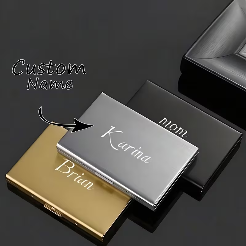 Money Clip Slim - 1 Adet Kişiselleştirilebilir İsim Yazılı Hırsızlık