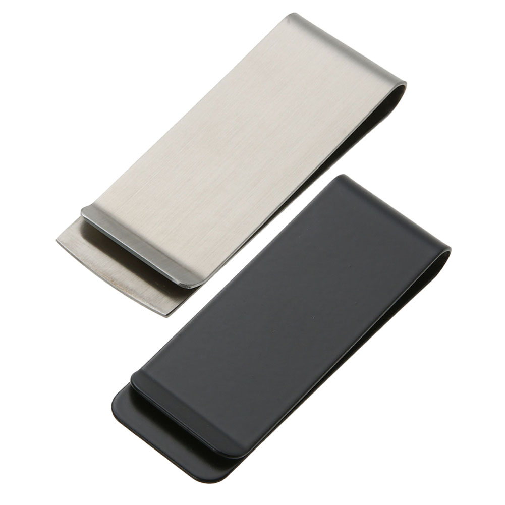 Money Clip Slim - Paslanmaz Çelik Para Klipsi Metal Cüzdan