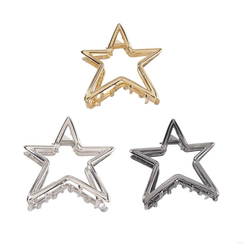 Men Accessories Unique - Benzersiz Metal Saç Pençe Klip Yıldız