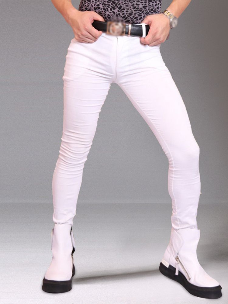 Men'S Accessories For Jeans - M-3XL erkek elastik Denim kot tayt