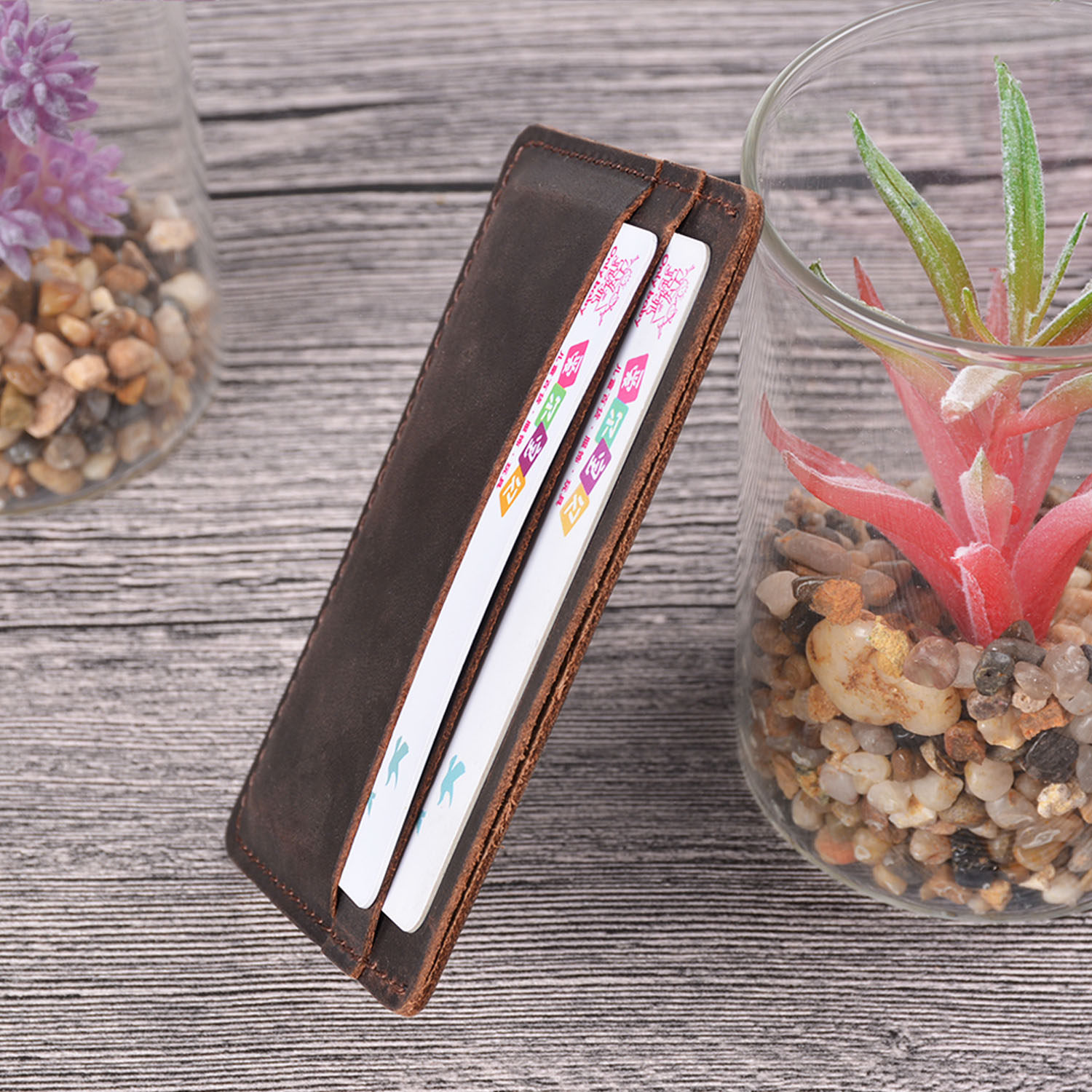 Money Clip Slim - El İşi Vintage Unisex Mini Kart