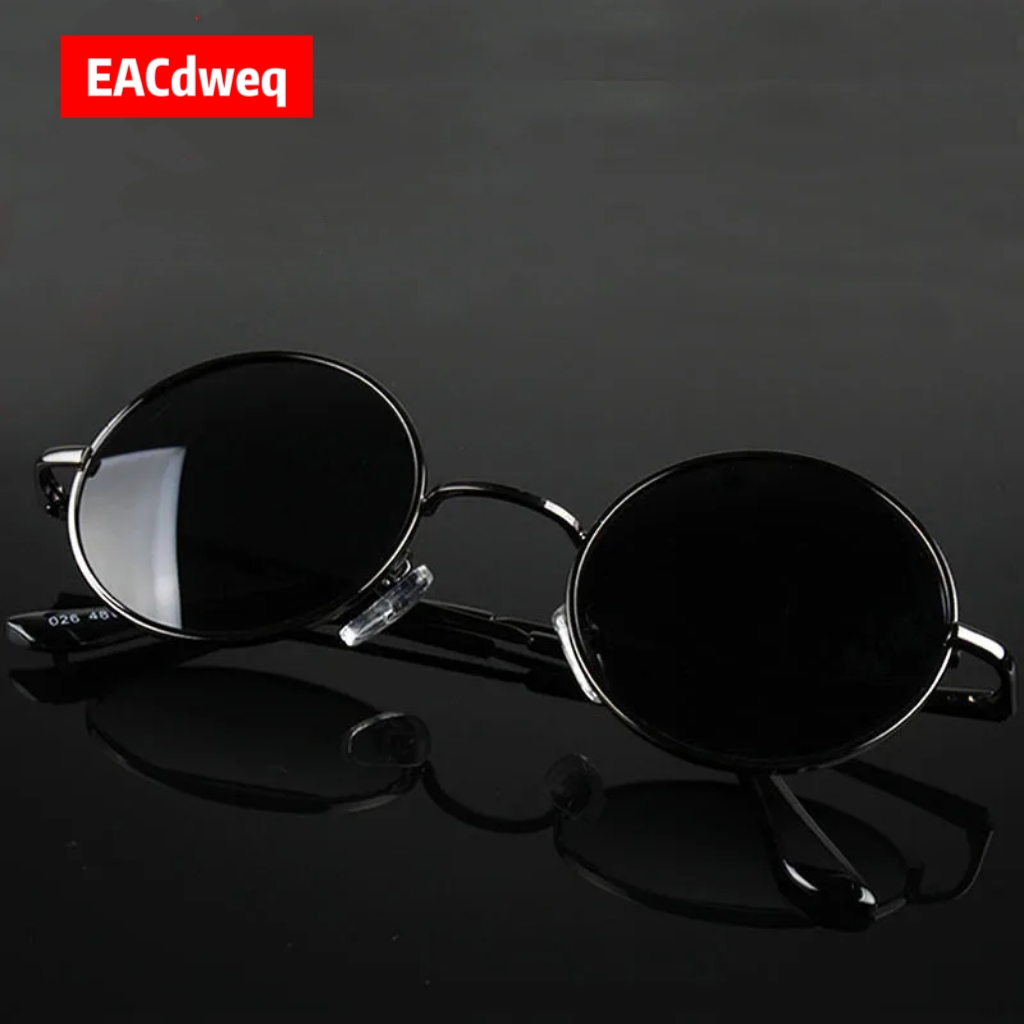 Sunglasses Polarized Men - Retro Vintage Yuvarlak Güneş Gözlüğü Erkek
