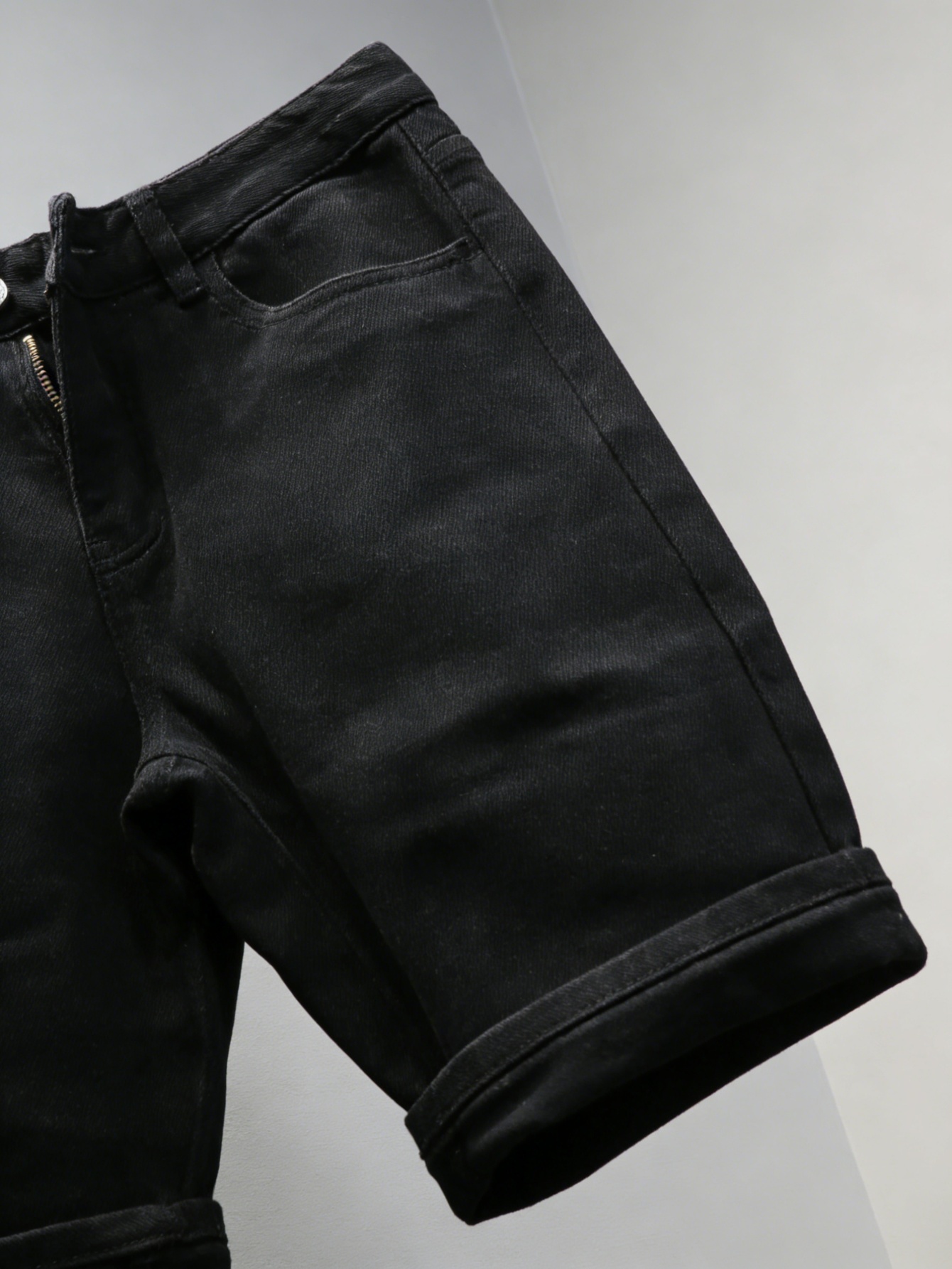 Düz Siyah Kot Şort Erkekler İç - Men'S Accessories For Jeans incelemesi ve fiyatı