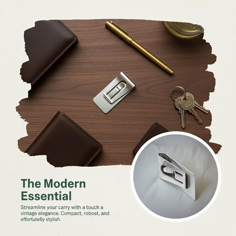 İnce Paslanmaz Çelik Erkek Par - Money Clip Slim incelemesi ve fiyatı