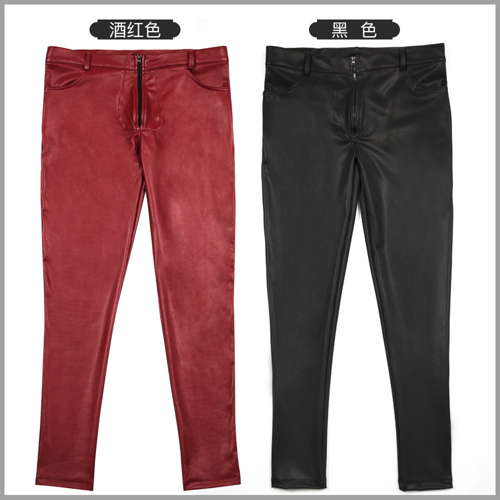 Erkek PU Deri Skinny Jeans Tar - Men'S Accessories For Jeans incelemesi ve fiyatı