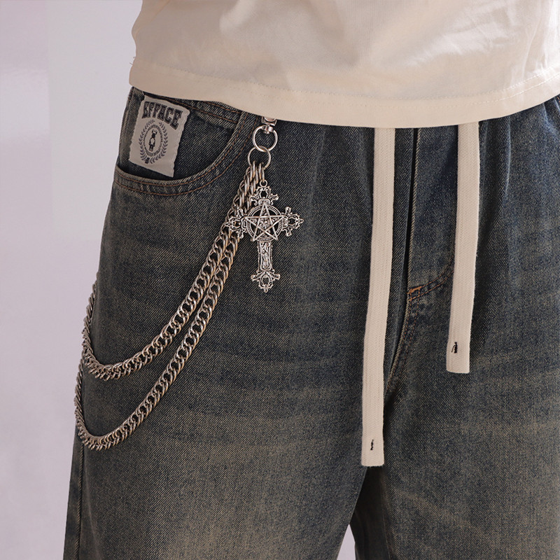 Moda Punk Metal Pantolon Zinci - Men'S Accessories For Jeans incelemesi ve fiyatı