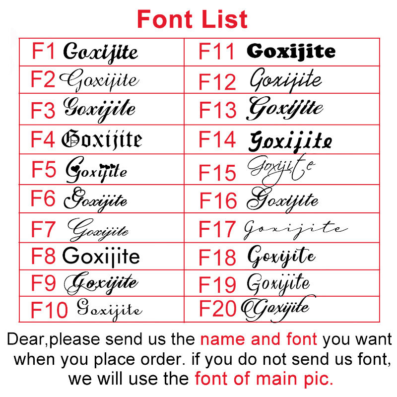 Goxijite Özelleştirmek Adı Kol - Mens Accessories Style incelemesi ve fiyatı