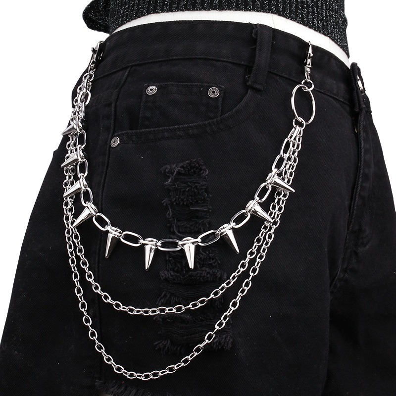 Hip Hop Punk Rock Metal Pantol - Men'S Accessories For Jeans incelemesi ve fiyatı