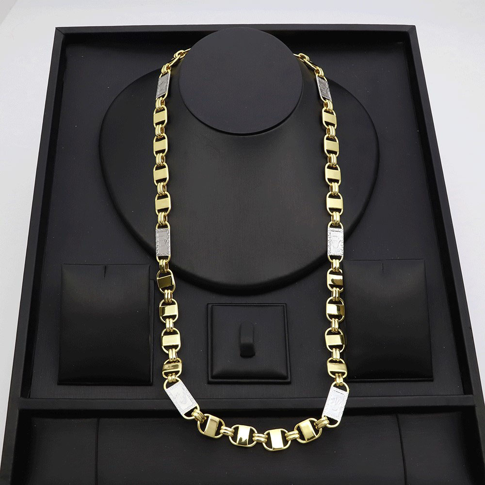 24 k Altın Kaplama Punk İki To - Men'S Accessories Dubai incelemesi ve fiyatı