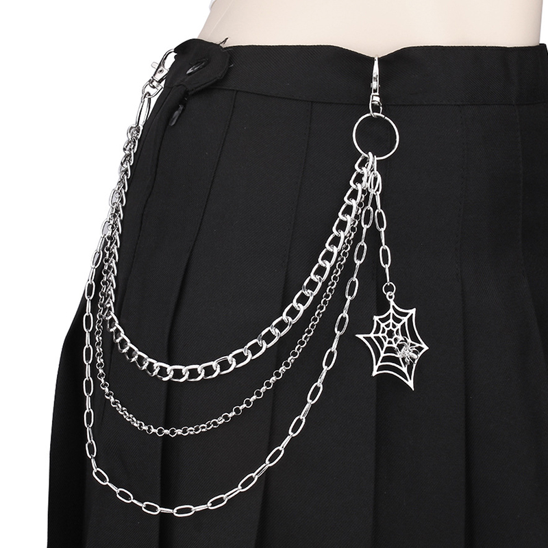 Moda Punk Metal pantolon zinci - Men'S Accessories For Jeans incelemesi ve fiyatı